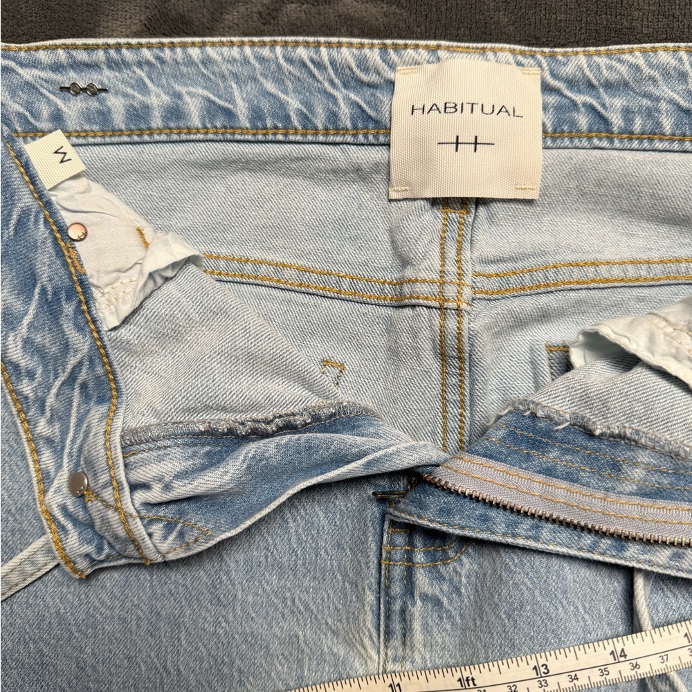 Habitual Light Blue Denim maxi skirt with front slit - Picture 5 of 8